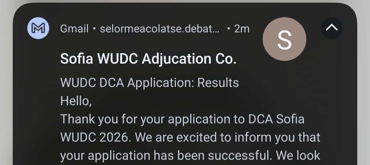 acceptance email